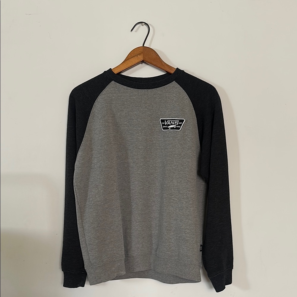 Vans Gray and Black Sweatshirt